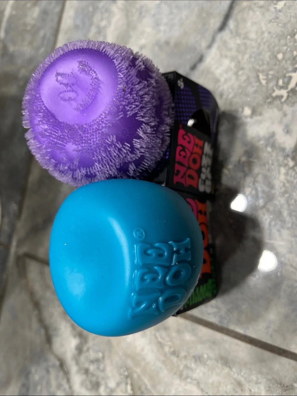 Authentic needohs Fuzz ball (purple) (used once) groovy glob (no air bubbles)